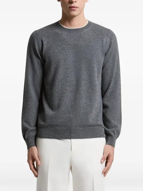 Peserico ribbed-trim sweater