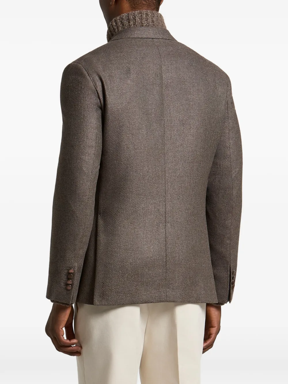 Peserico Blazer met dubbele rij knopen Bruin