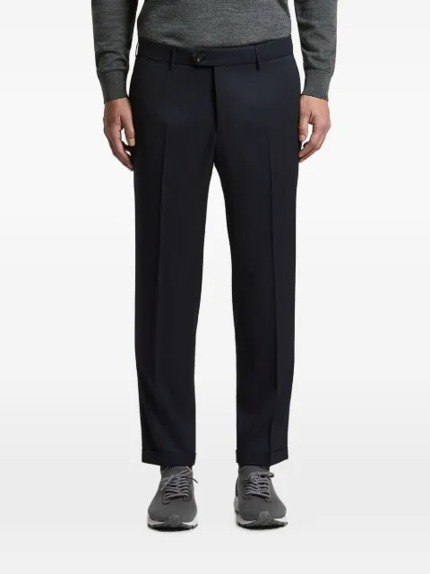Peserico pressed-crease turned-up trousers