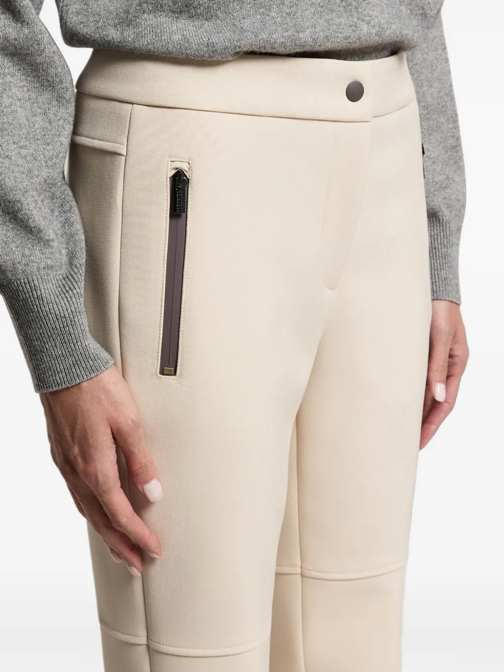 Peserico Broek met vlakken Beige
