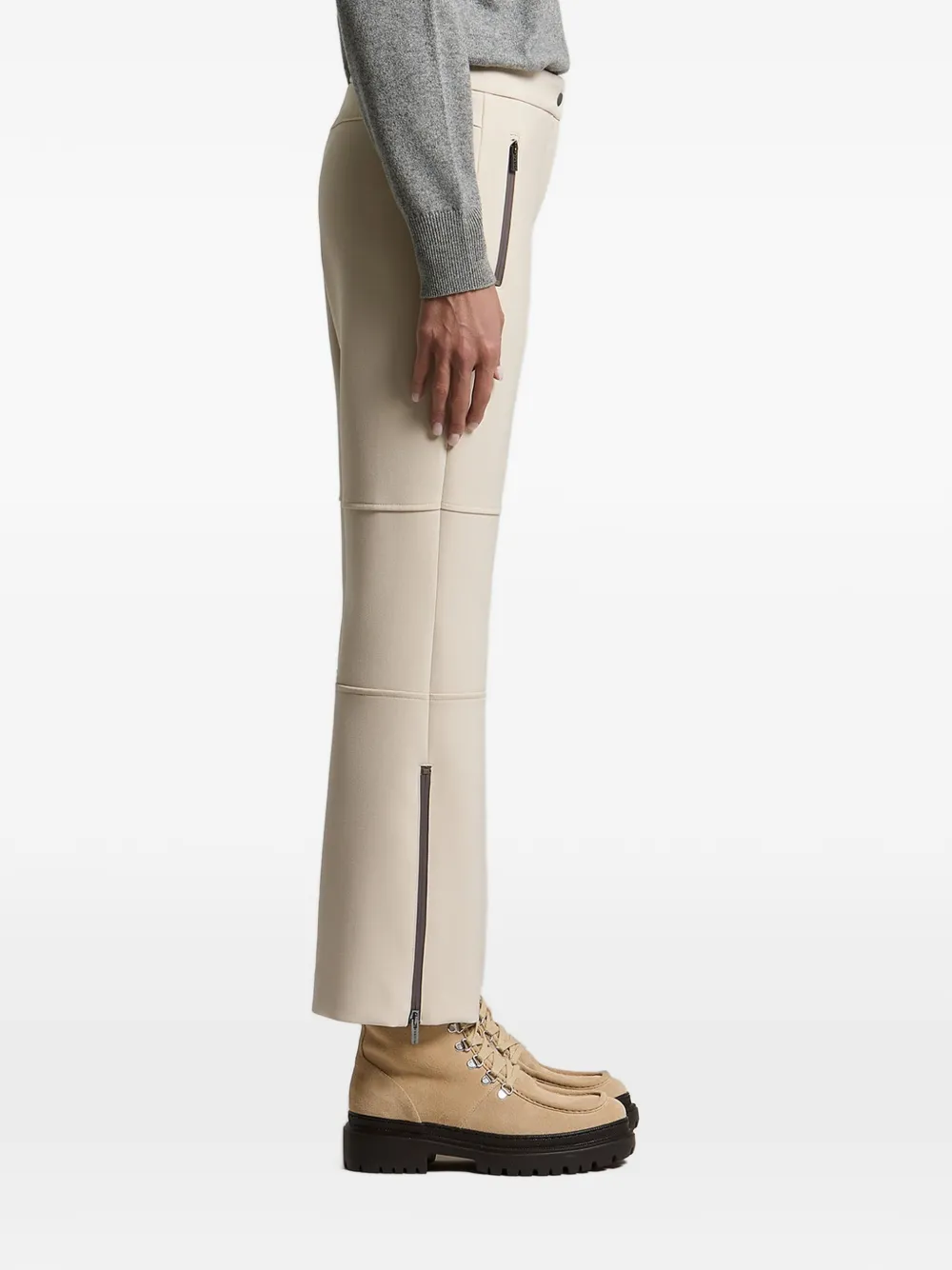 Peserico Broek met vlakken Beige