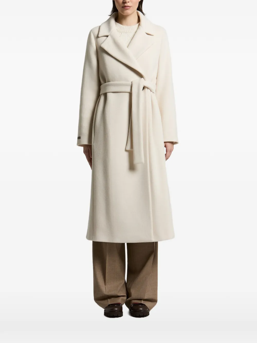 Peserico belted notch-lapel coat