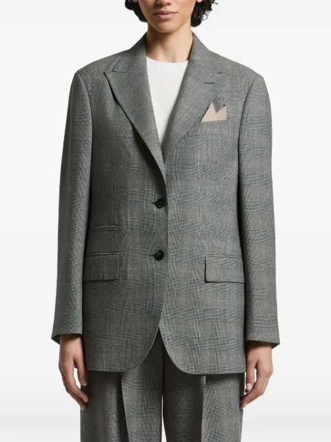 Peserico blazer con botones y motivo de cuadros príncipe de Gales