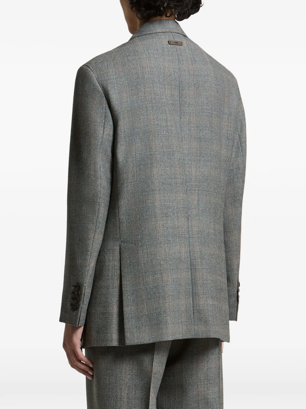 Peserico Blazer met enkele rij knopen Grijs