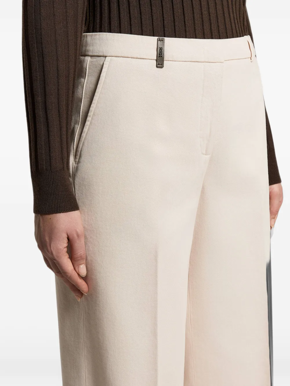 Peserico Geplooide broek Beige