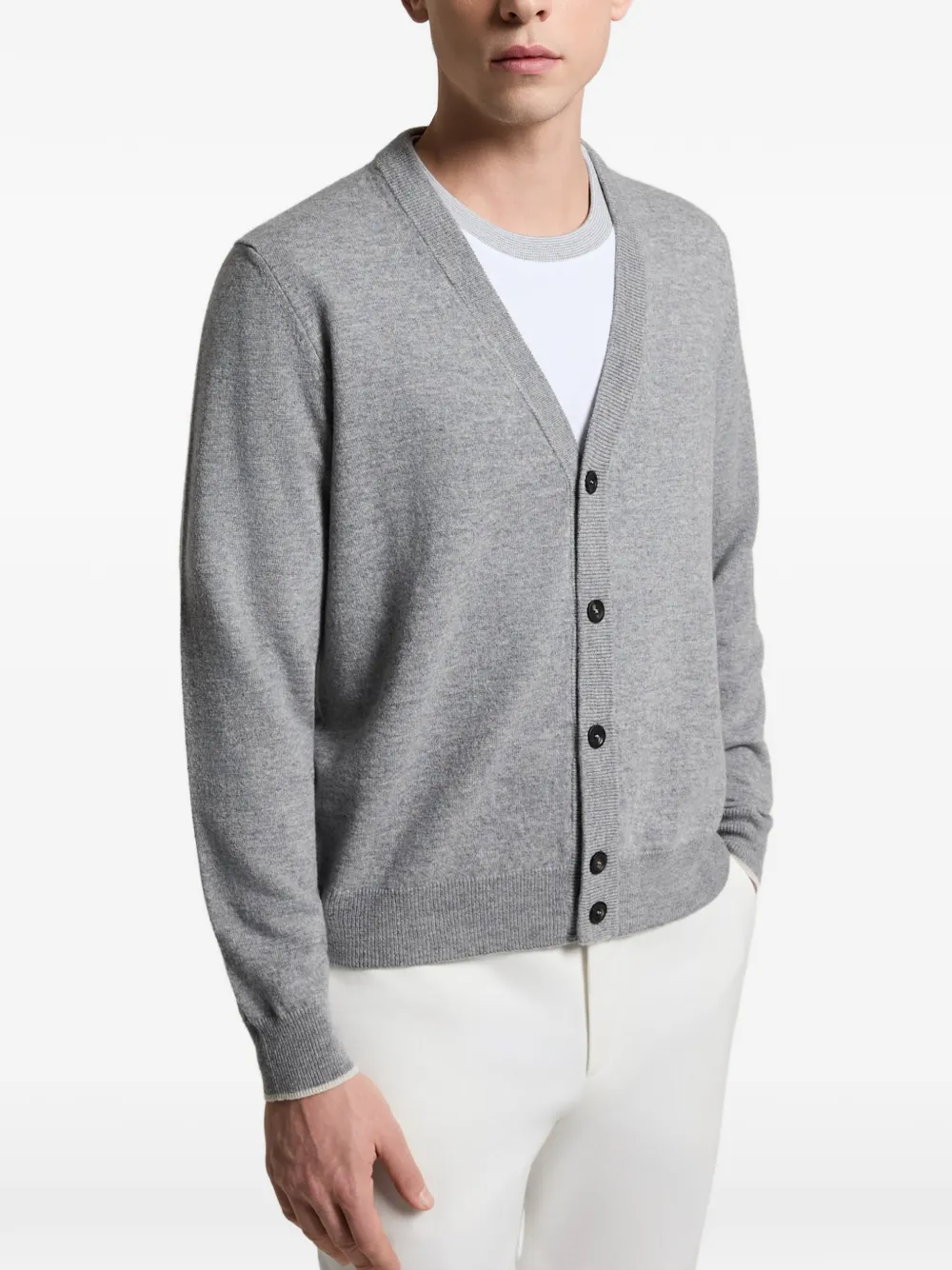 Peserico Vest met V-hals Grijs