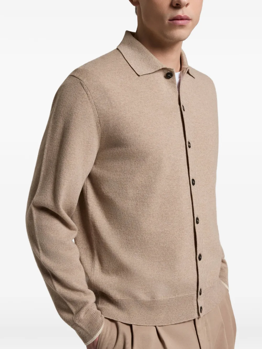 Peserico Button-up vest Beige