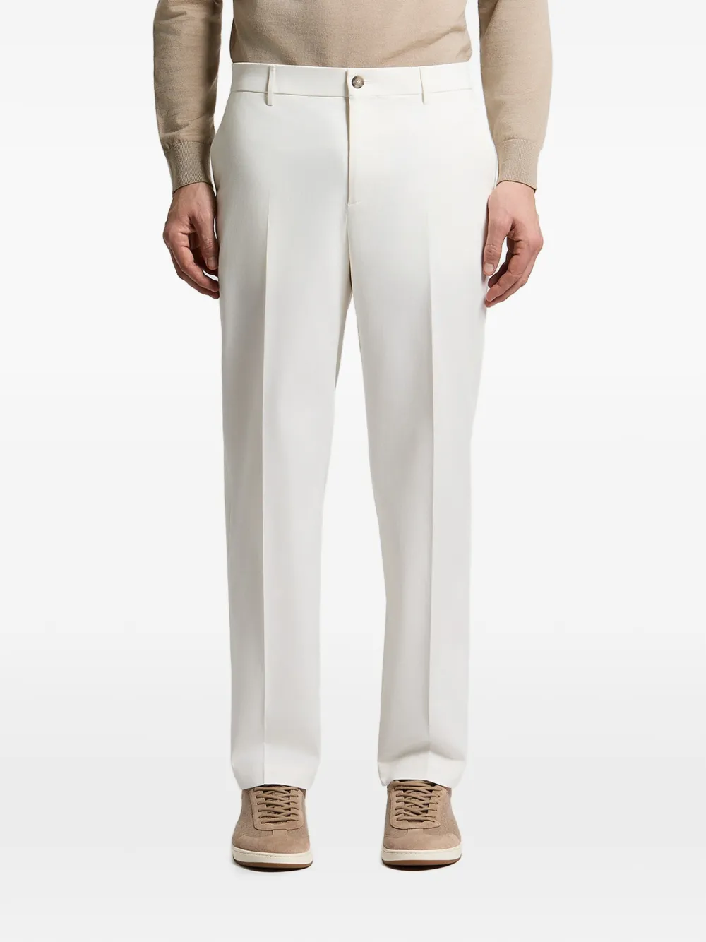 Peserico pressed-crease chino trousers