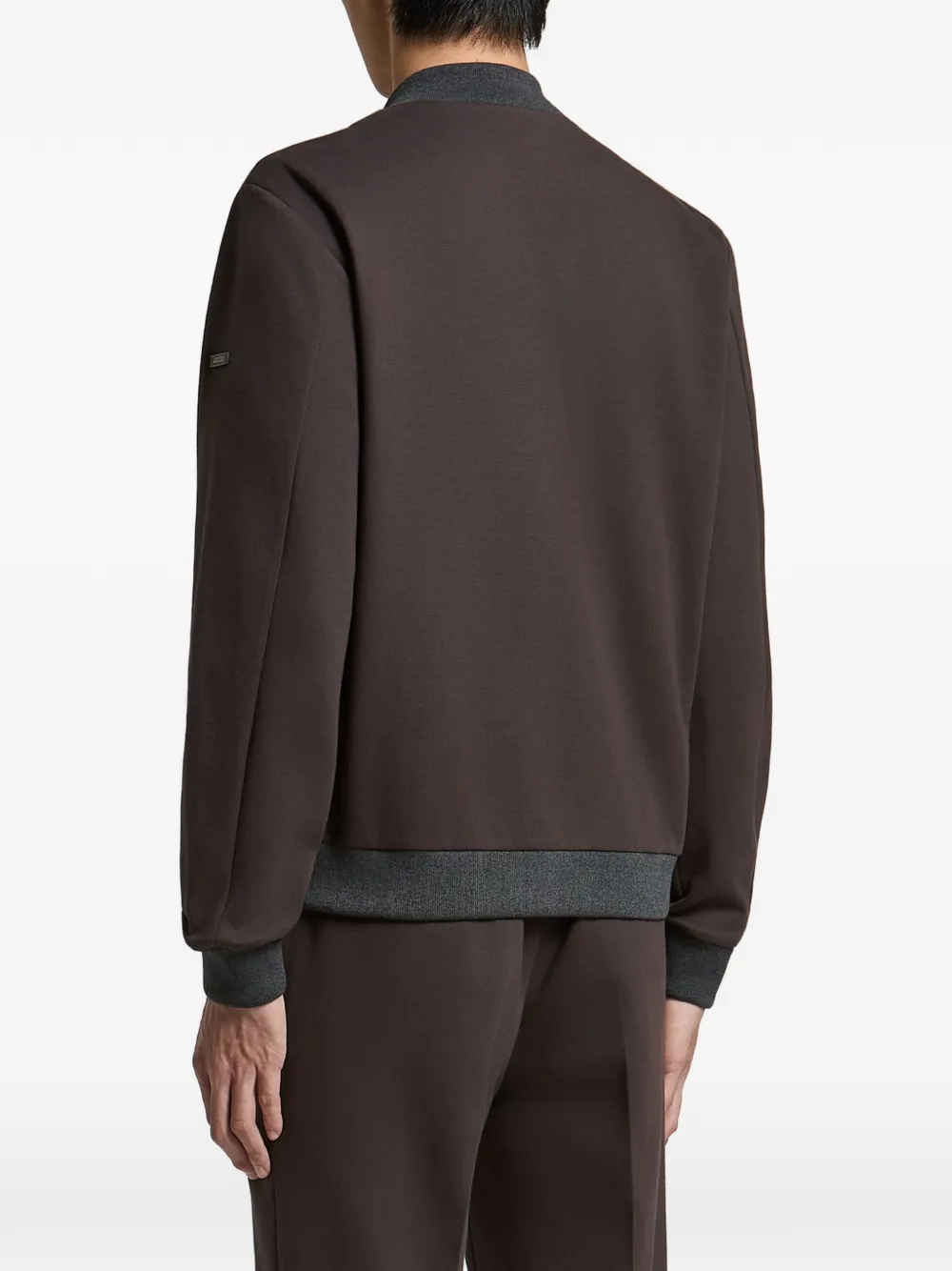 Peserico Sweater met rits Bruin