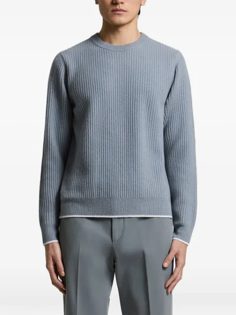 Peserico ribbed-knit crew-neck sweater