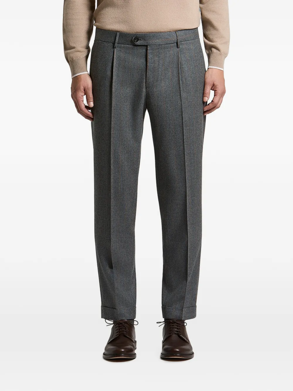 Peserico pinstripe pleated trousers