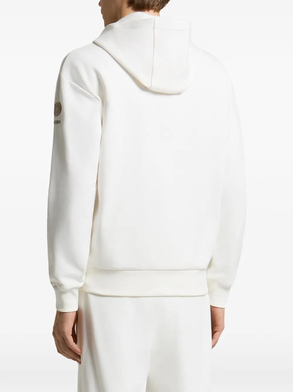 Peserico Hoodie met logopatch Wit