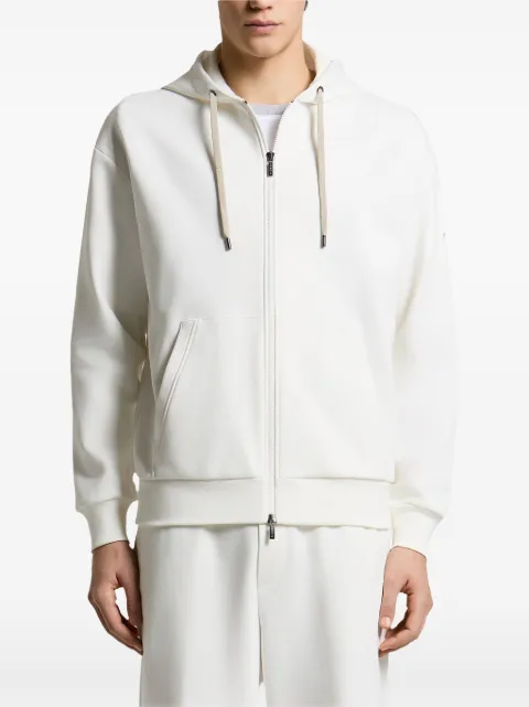 Peserico sudadera con capucha y parche del logo