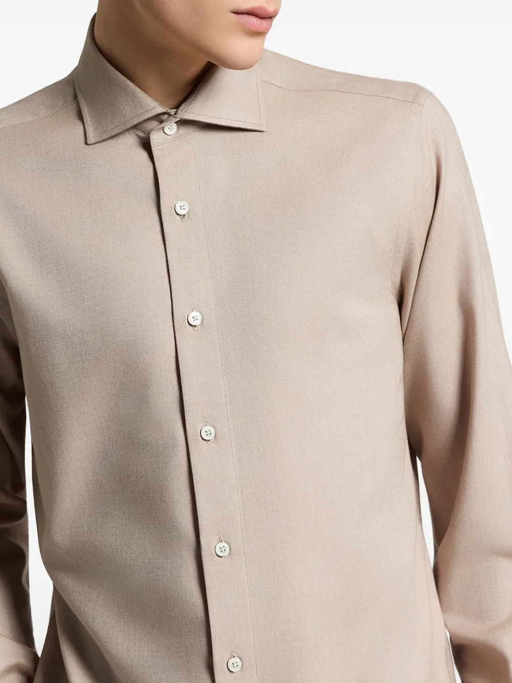 Peserico Button-down overhemd Beige