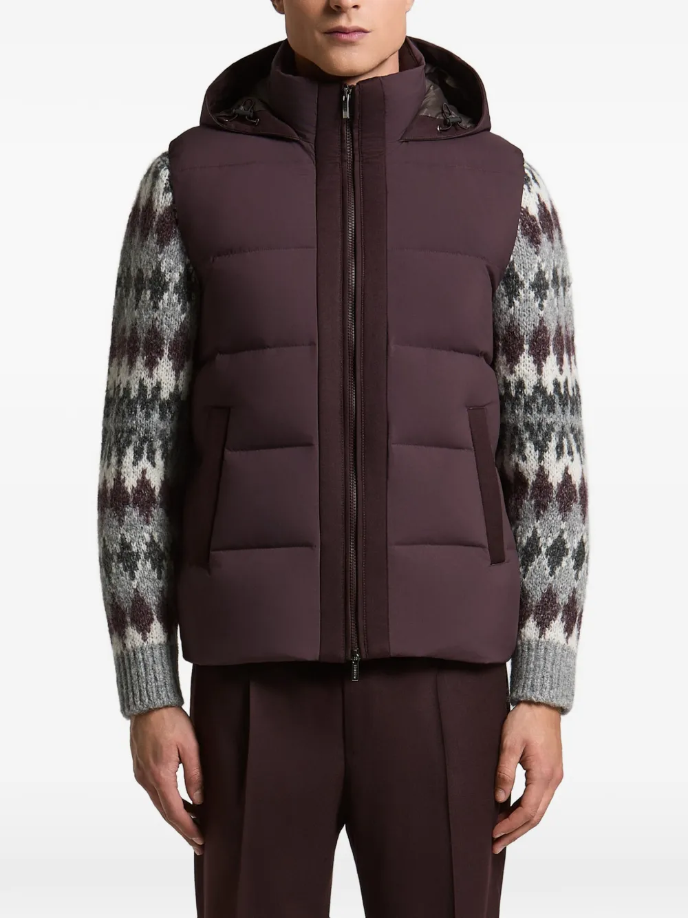 Peserico quilted hooded gilet
