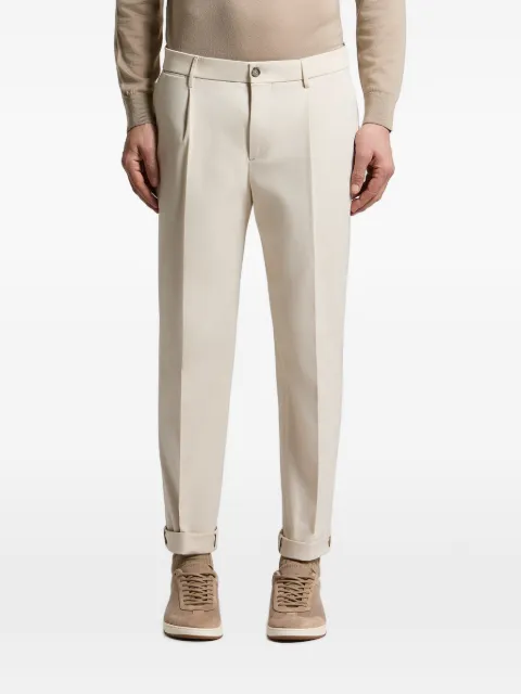 Peserico pantalones con pinzas y dobladillo vuelto