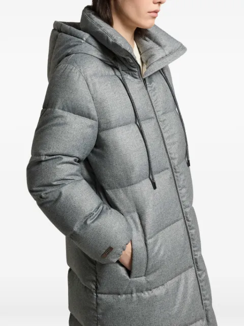 Peserico hooded padded coat