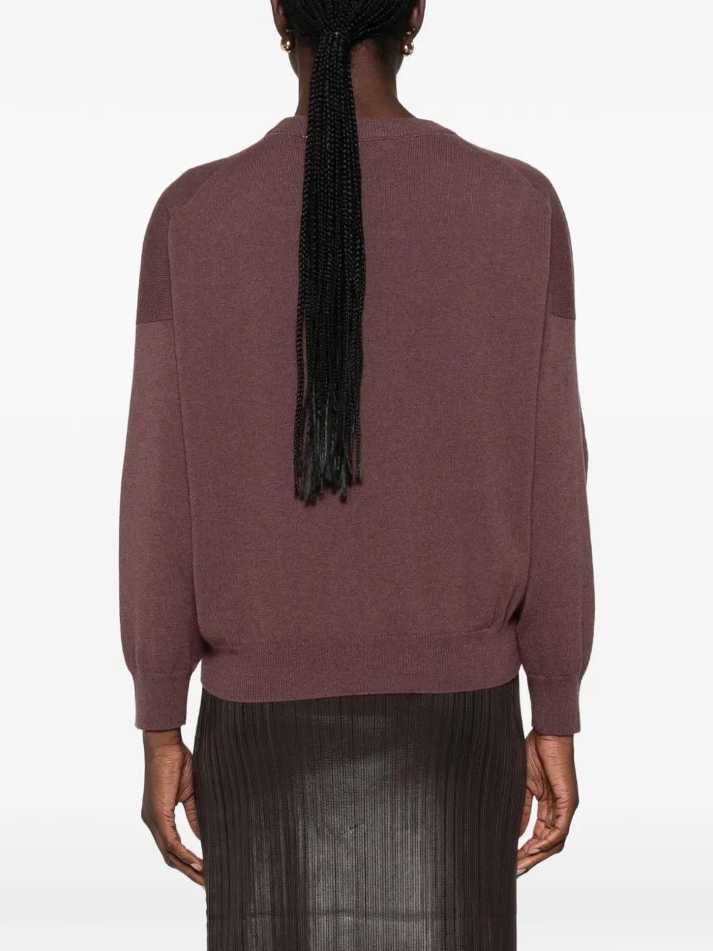 Brunello Cucinelli cashmere sweater Paars