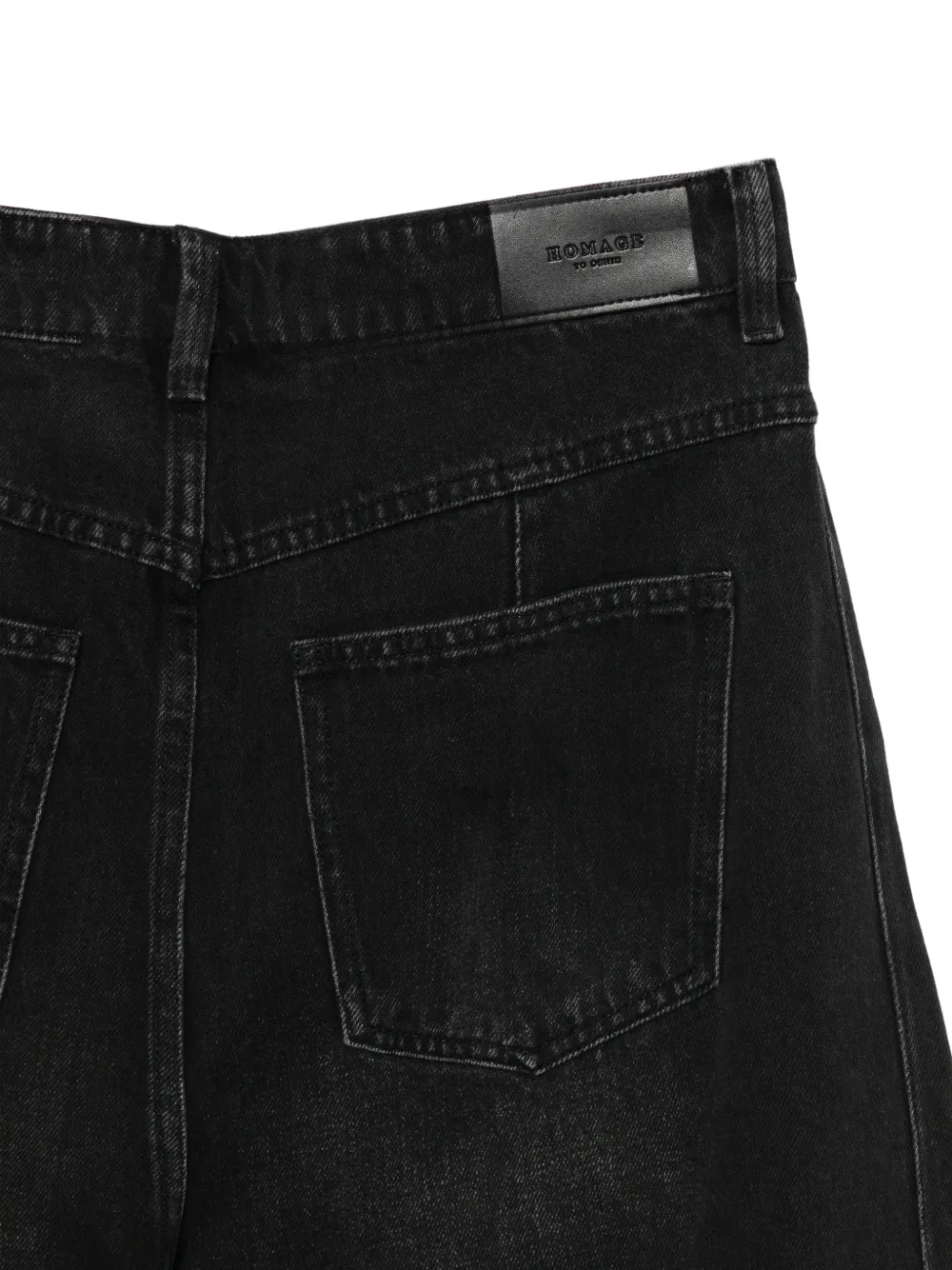 HOMAGE Jules jeans met wijde pijpen Zwart