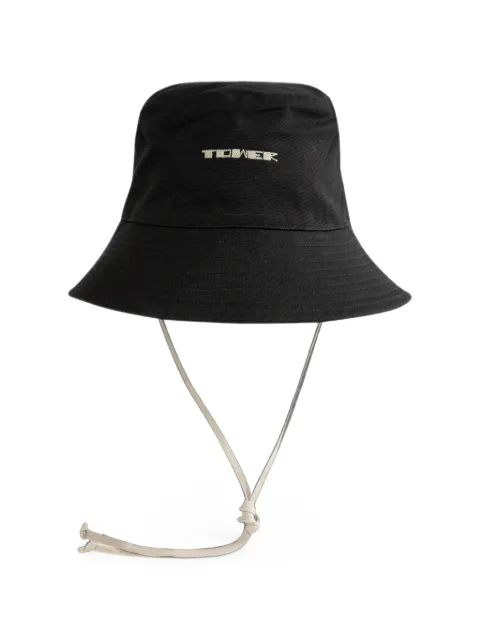 Rick Owens DRKSHDW Gilligan embroidered bucket hat