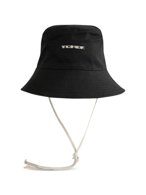 Rick Owens DRKSHDW Gilligan embroidered bucket hat