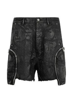 Rick Owens Stefan Panelled Cargo Shorts | Black | FARFETCH