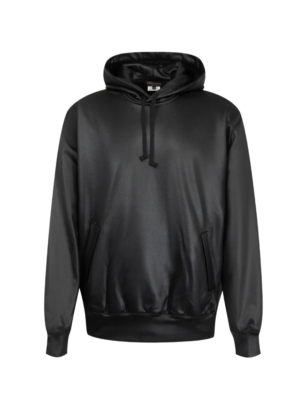 Comme des Garçons Homme Plus drawstring-hoodie satin-finish hoodie