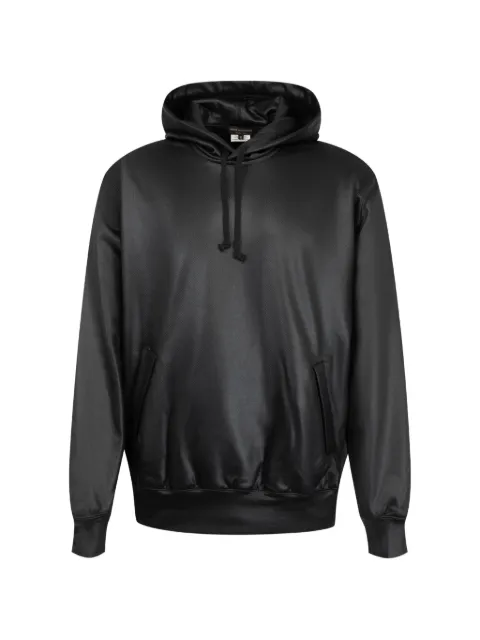 Comme des Garçons Homme Plus drawstring-hoodie satin-finish hoodie