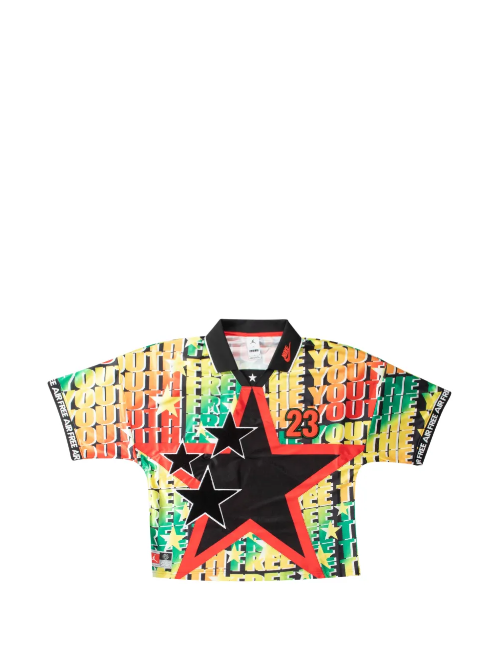 Jordan x Free The Youth graphic-print star-patch t-shirt
