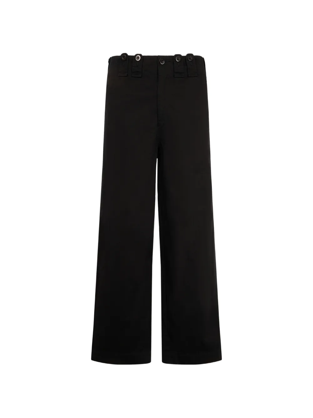 Junya Watanabe MAN button-tab wide-leg trousers - Nero