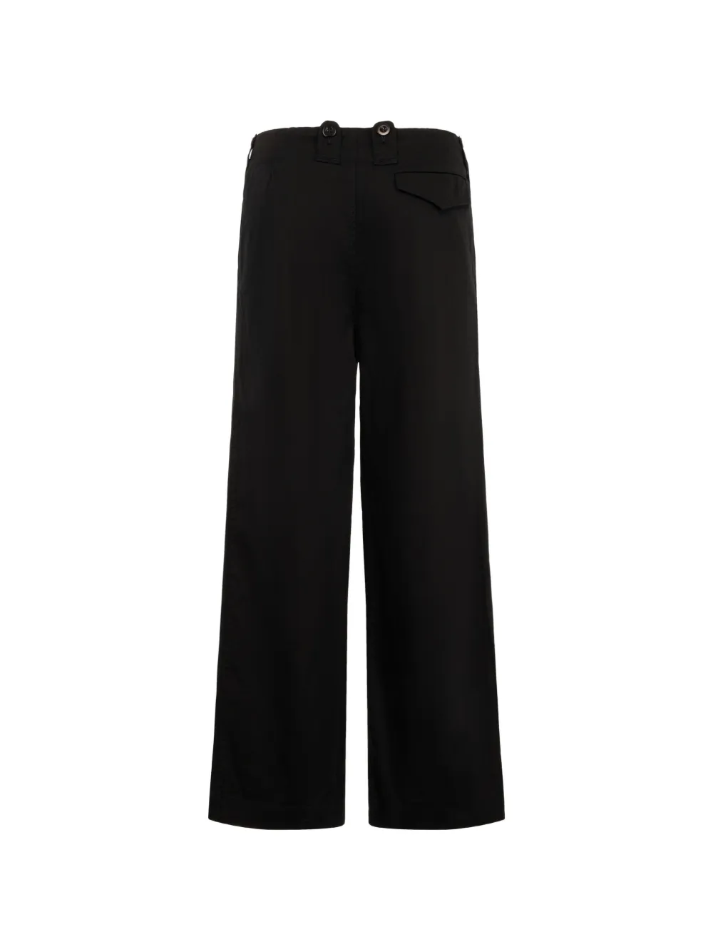Junya Watanabe MAN button-tab wide-leg trousers Zwart