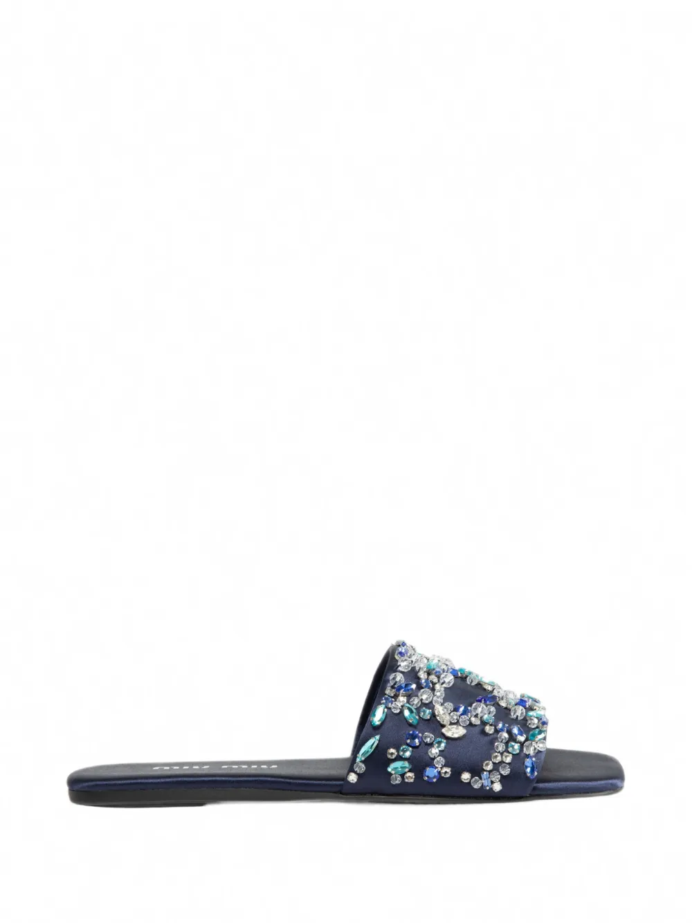 Miu Miu crystal-embellished satin sandals