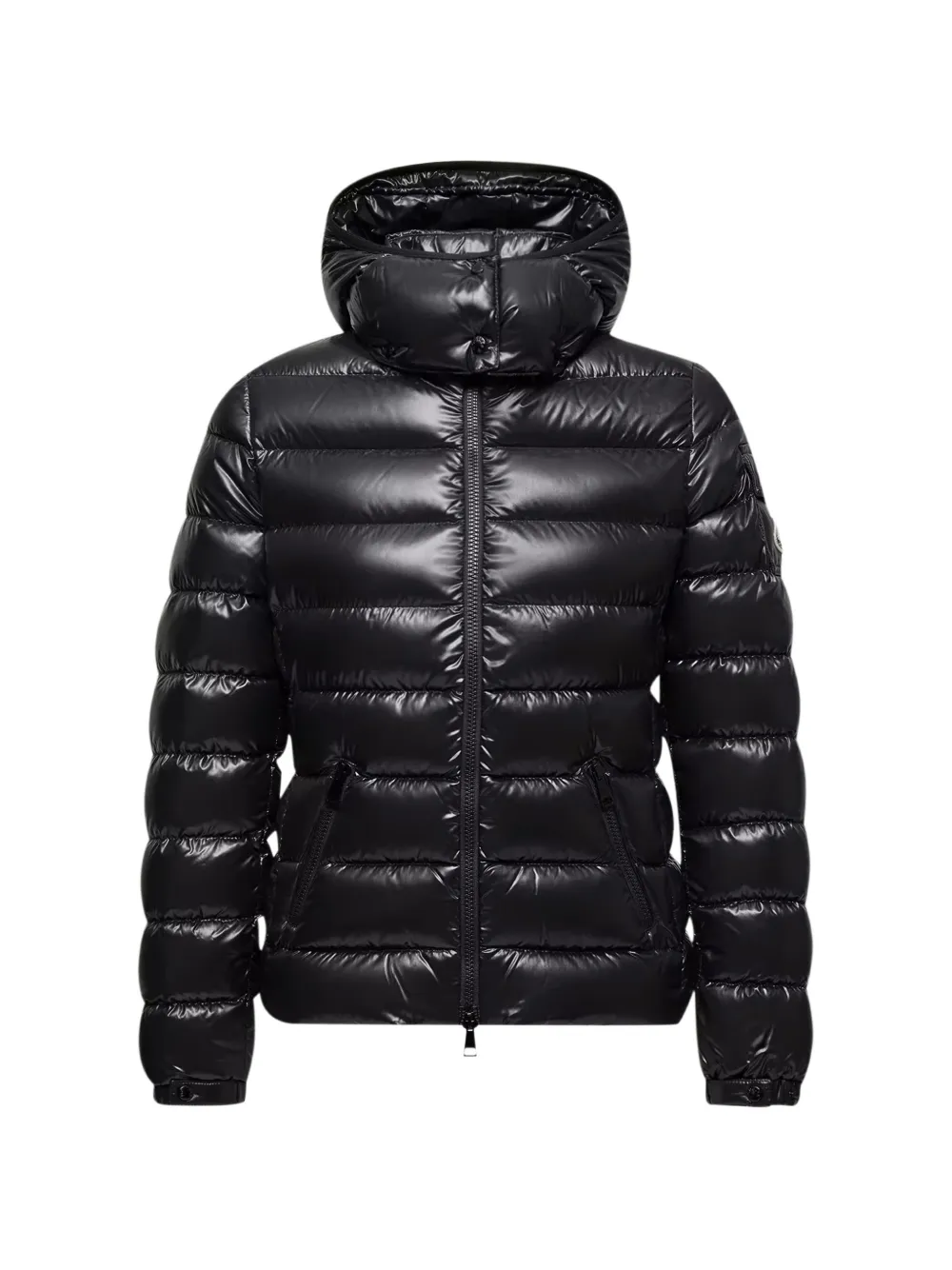 Moncler Bady Hooded Short Down Jacket In Black