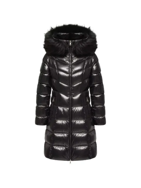 Moncler Fulmarusse faux-fur trim coat