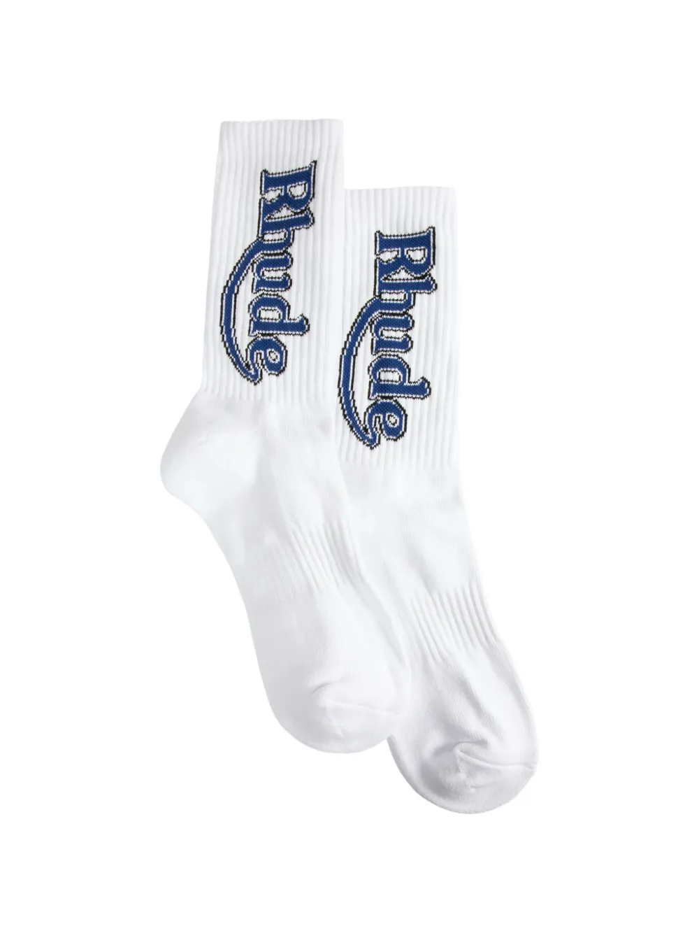 RHUDE Vertical Race Track socks - Bianco