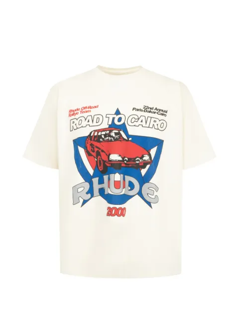 RHUDE Road To Cairo graphic-print T-shirt