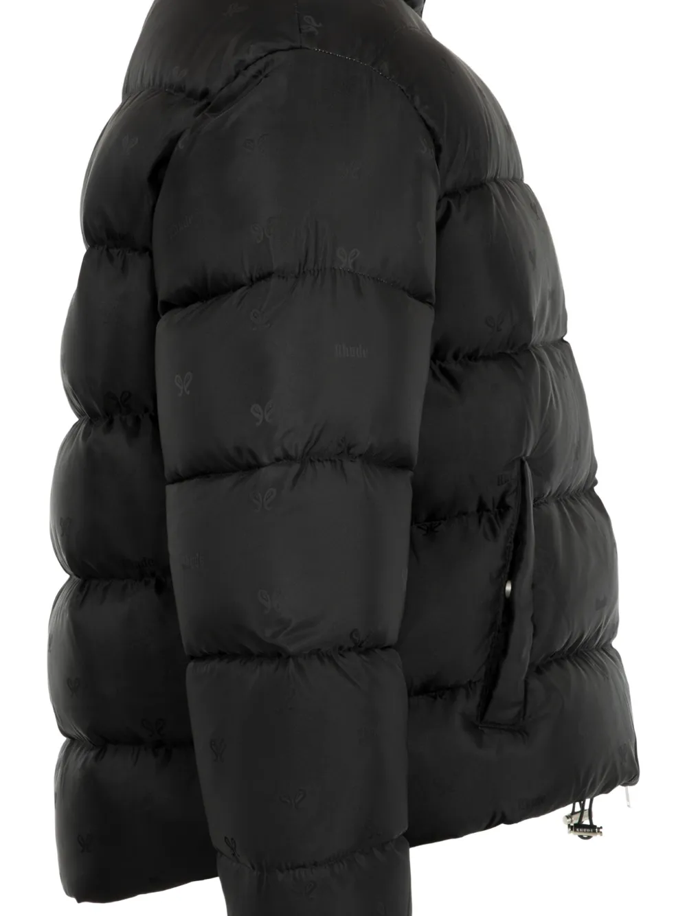 RHUDE Donsjack met paisley-jacquard Zwart