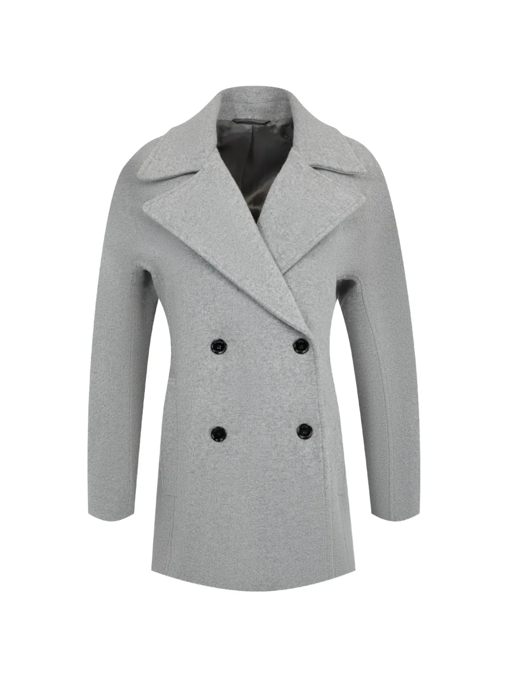 TOTEME rounded peacoat grey melange