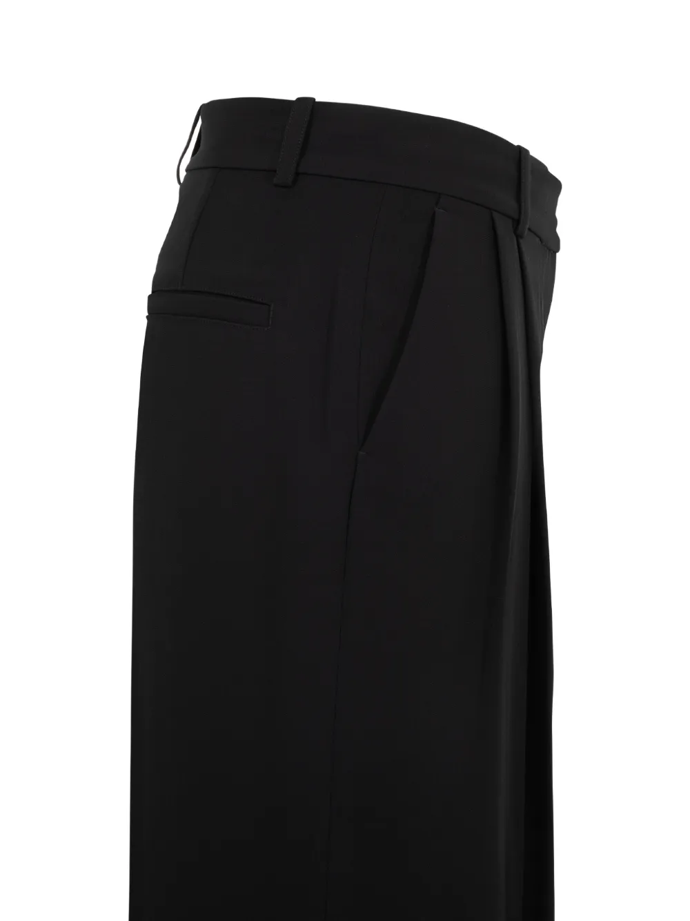 TOTEME Broek met geplooid detail Zwart