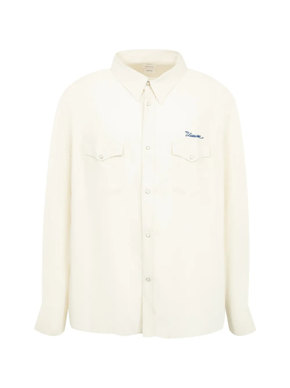 visvim Meridian logo-embroidered shirt - Neutrals