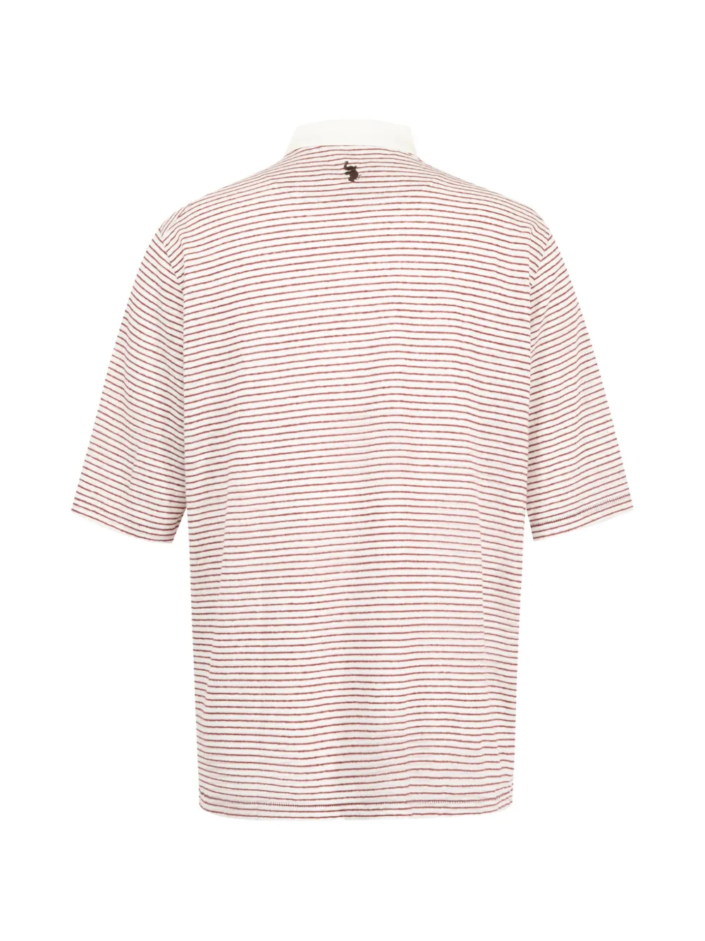 Wales Bonner Bask gestreept poloshirt Wit