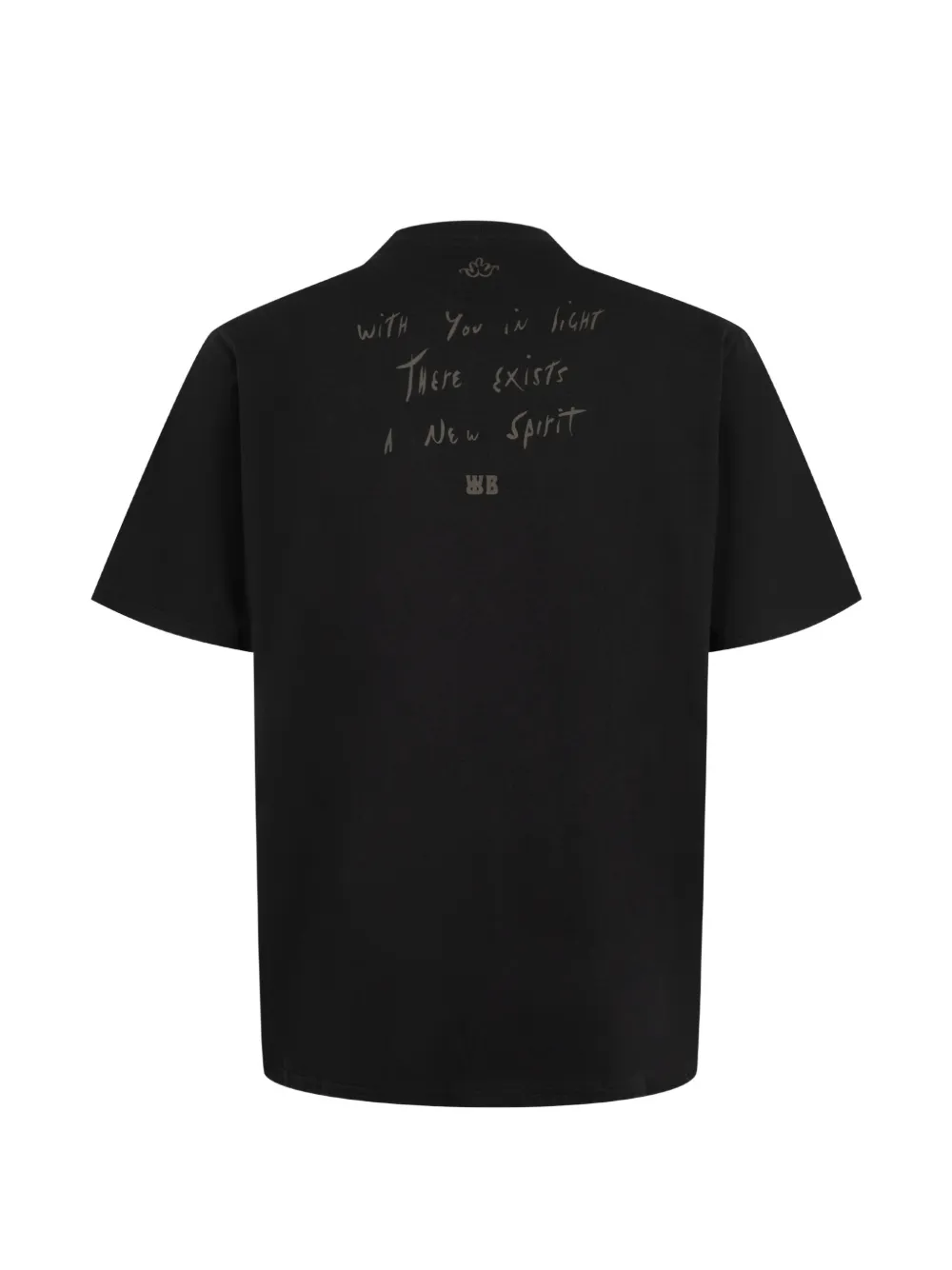 Wales Bonner Raga T-shirt met grafische print Zwart