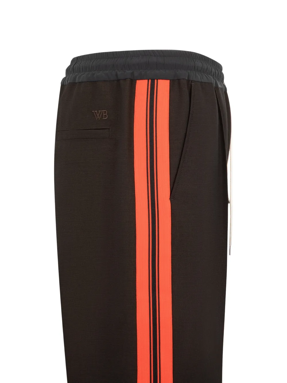 Wales Bonner Energy Side-stripe Track Pants in Brown, view 3