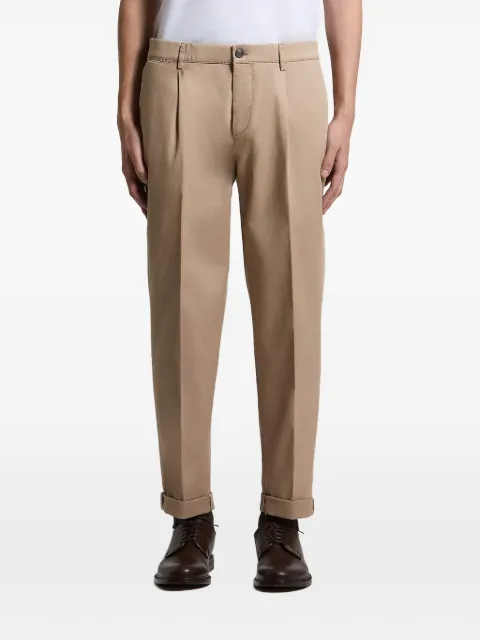 Peserico pleated turn-up trousers