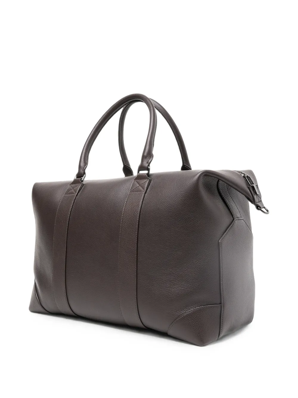Peserico Shopper van bewerkt leer Bruin