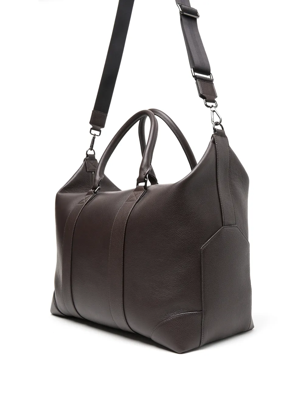 Peserico Shopper van bewerkt leer Bruin
