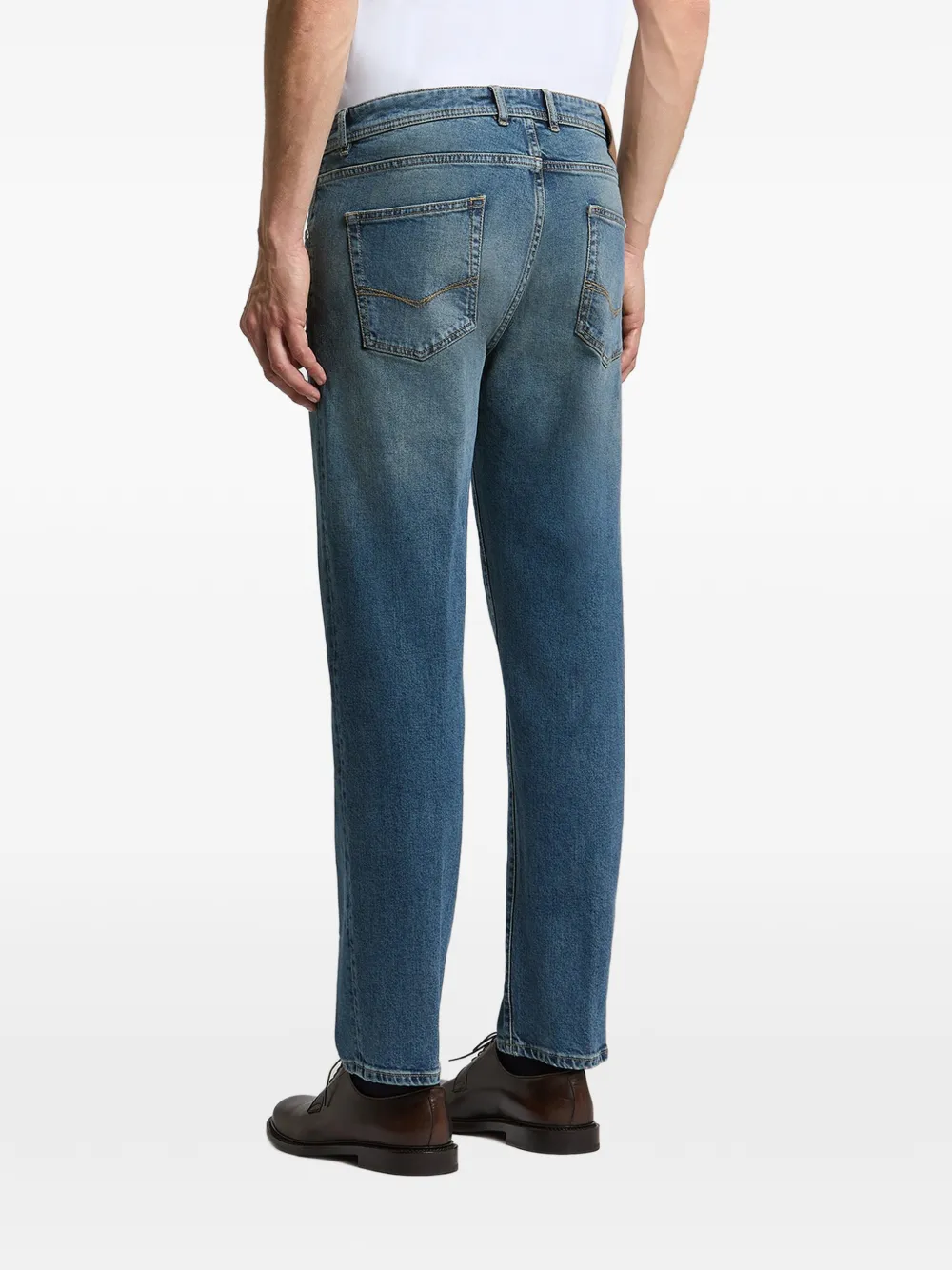 Peserico Straight jeans met vervaagd effect Blauw
