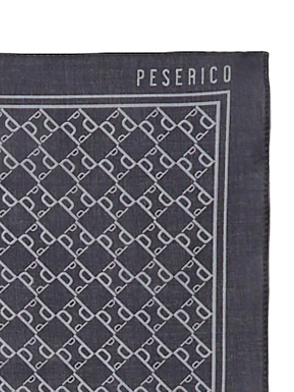 Peserico Pochet met monogram-print Blauw