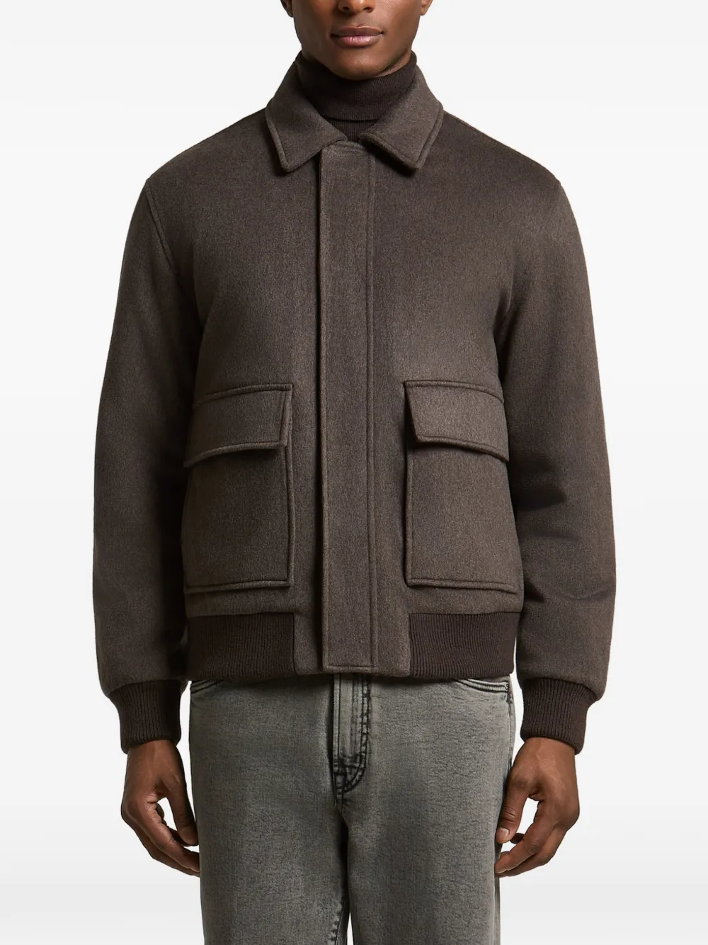 Peserico flap-pocket bomber jacket