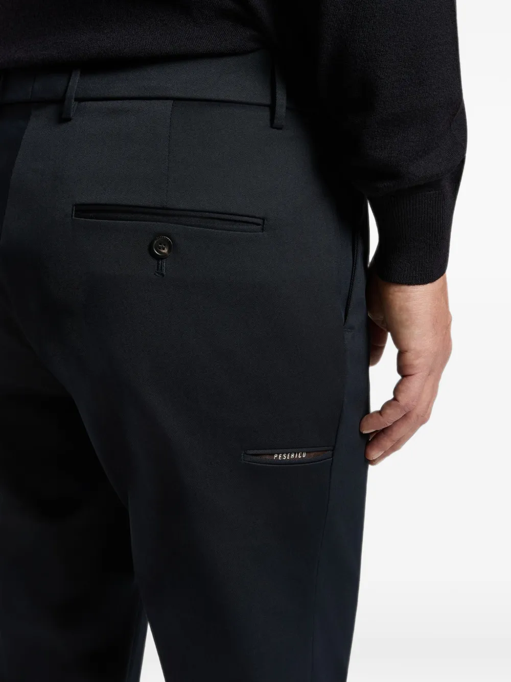 Peserico Geplooide pantalon Blauw